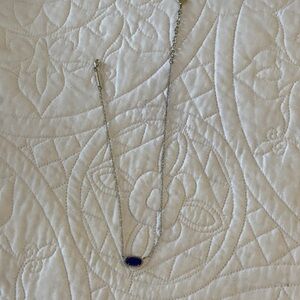 ✨ Kendra Scott Elisa Gold Necklace – Sapphire Blue Pendant ✨